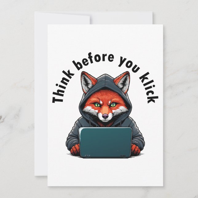 Convite Think before you click - Cyber Security (Frente)