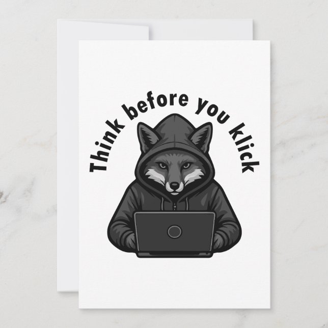 Convite Think before you click - Cyber Security (Frente)