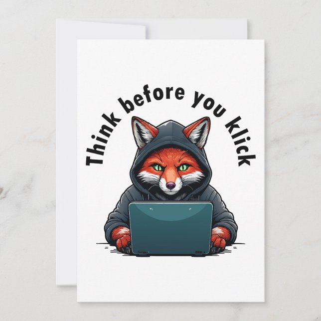 Convite Think before you click - Cyber Security (Frente)