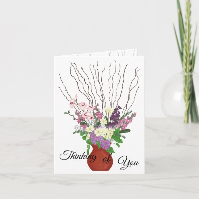 Convite Thinking of you (Stunning Piece) Greeting Card (Frente)