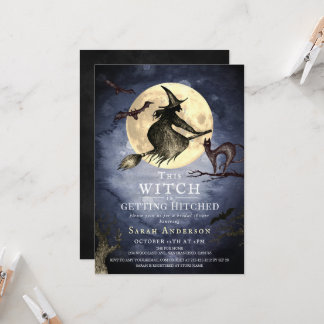 Convite This Witch is getting Hitched Bridal Shower