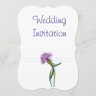 Convite Thistle de Casamento Céltico e Escocês Tradicional