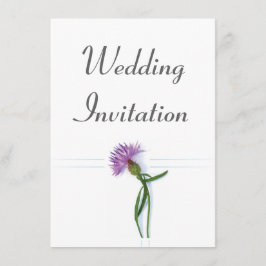 Convite Thistle de Casamento Céltico e Escocês Tradicional