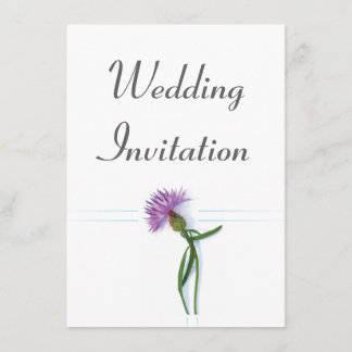Convite Thistle de Casamento Céltico e Escocês Tradicional