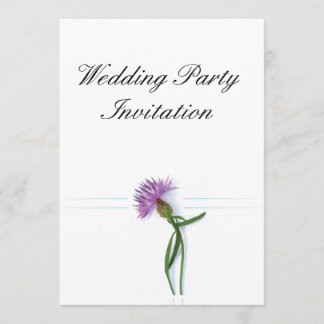 Convite Thistle de Casamento Céltico e Escocês Tradicional