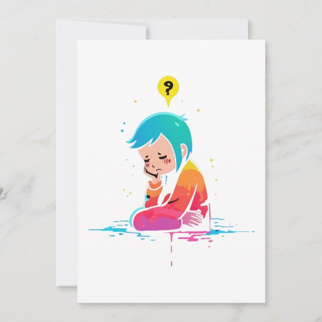 Convite Thoughtful (Frente)