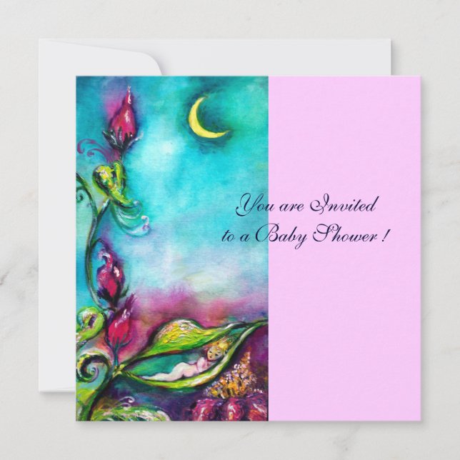 CONVITE THUMBELINA, CHÁ DE FRALDAS (Frente)