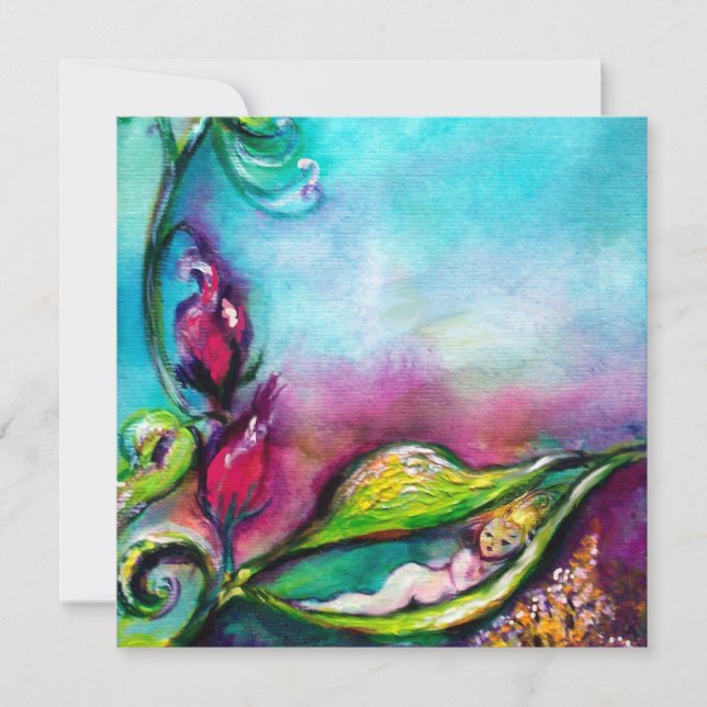 CONVITE THUMBELINA, CHÁ DE FRALDAS (Frente)