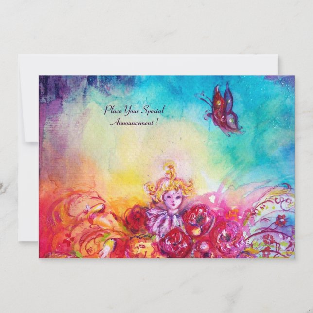 CONVITE THUMBELINA, FLOWER BASKET E BUTTERFLY (Frente)