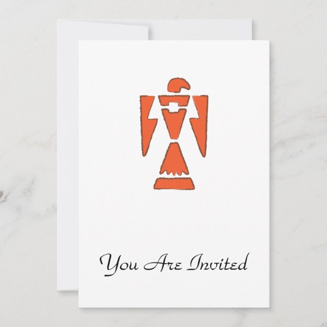 Convite ThunderBird - Design do Sudoeste da Índia (Frente)