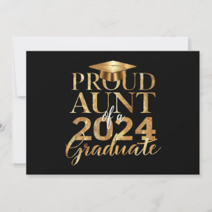 Convite Tia Orgulhosa da Turma de 2024 Graduada