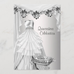 Convite Tiara de Grinalda de Noiva Branca Princesa Quincea
