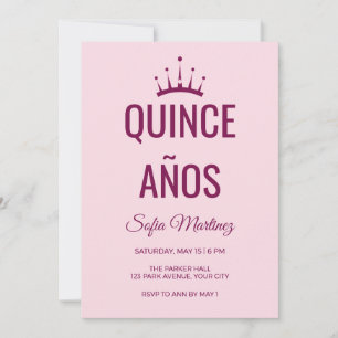 Convite Tiara Quinze Anos Tipo Alto