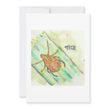 Tick Greeting Card
