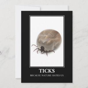 Convite Ticks Porque A Natureza Nos Odeia - Divertimento P