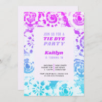 Tie Dye Festa de aniversário Retro Summer Bright