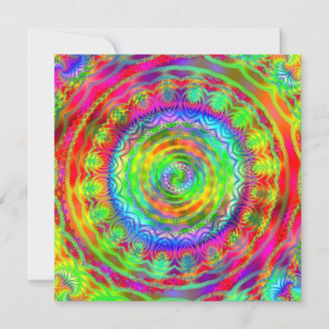 Convite Tiedye Alvo (Frente)