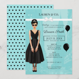 Convite Tiffany's Baby and Co Audrey Shower Invitation