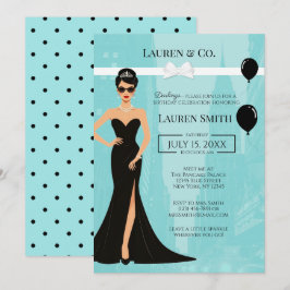 Convite Tiffany's Birthday and Co Audrey Invitation