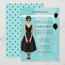 Convite Tiffany's Birthday and Co Audrey Invitation