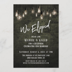 Convite Tijolo Industrial com Luzes Edison que Elogiamos