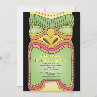 Convite Tiki Luau Hawaiai, Partido Tema Tropical Havaiano