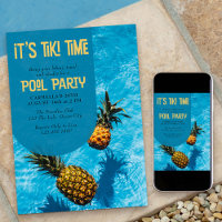 Tiki Time Piscina ou qualquer idade Aniversário