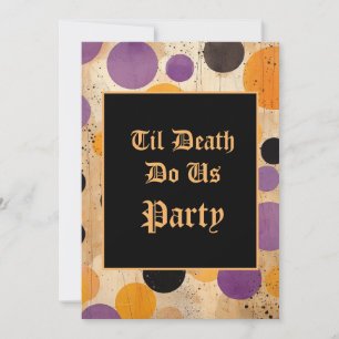 Convite Til Death Do U Party Halloween Invitation
