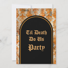 Convite Til Death Do U Party Halloween Invitation