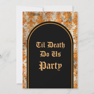 Convite Til Death Do U Party Halloween Invitation