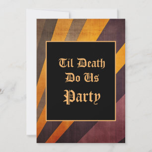 Convite Til Death Do U Party Halloween Invitation