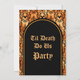 Convite Til Death Do U Party Halloween Invitation