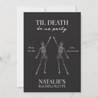 Convite Til Death Do Us Party Bachelorette
