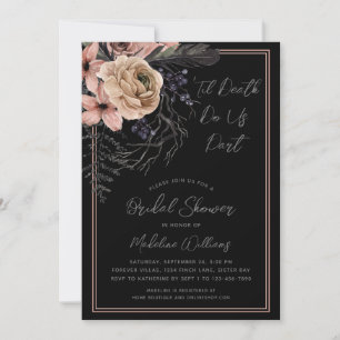 Convite Til Death Nos Parte Chá de panela