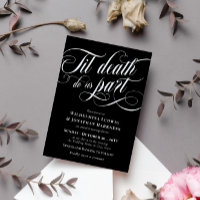 Til Death Nos Parte De Um Casamento De Gótico Eleg