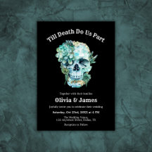 Til Death Nos Parte Do Casamento De Halloween Góti