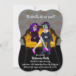 Convite Til Death Nos Parte Peles De Açúcar Festa De Hallo