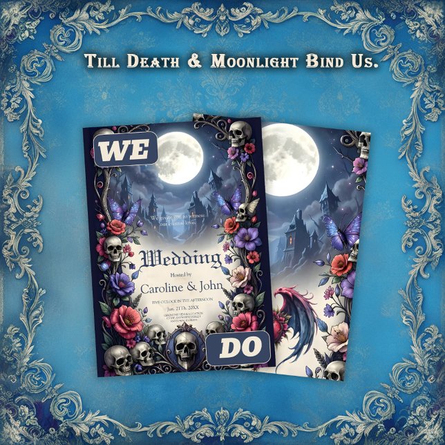 Convite Till Death & Moonlight Bind Us.  (Criador carregado)