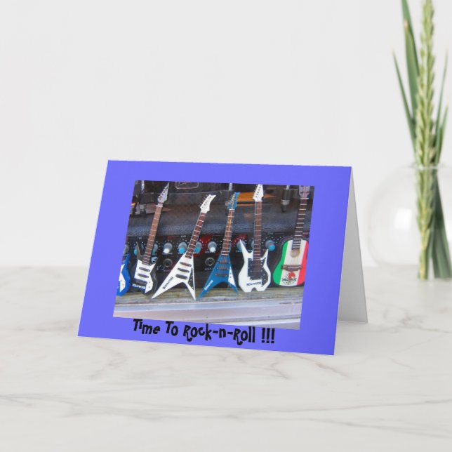 Convite Time To Rock-n-Roll (Frente)