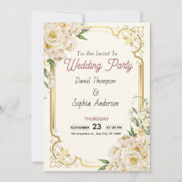 Convite Timeless Elegance Wedding Invitation