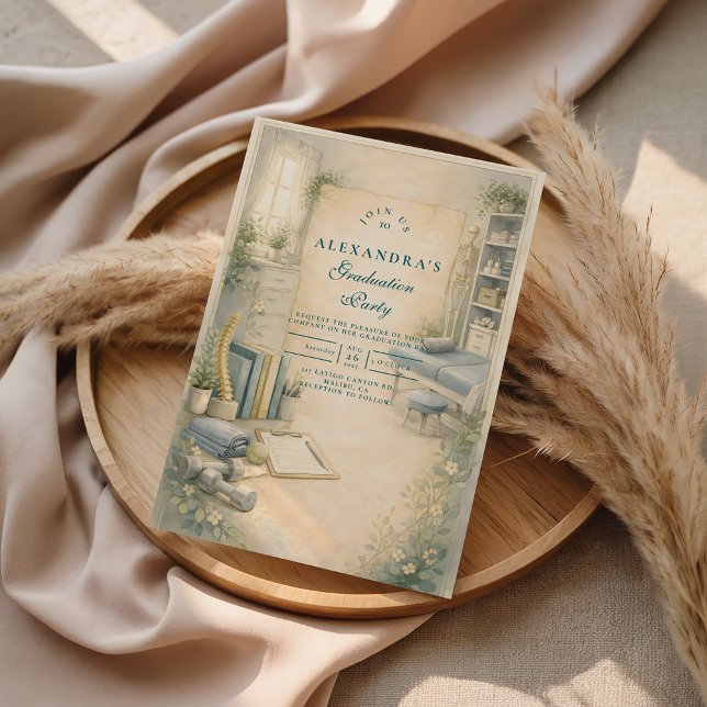 Convite Timeless Physical Therapy Graduate (Criador carregado)