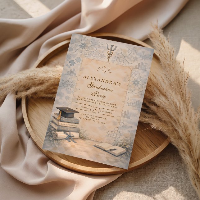 Convite Timeless Psychology Graduation (Criador carregado)