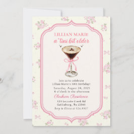 Convite Tini Bit Older Espresso Martini Coquette Birthday