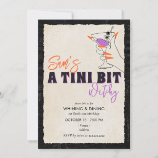 Convite Tini Bit Witchy 21º Coquetel Martini de Halloween