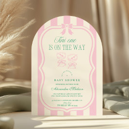 Convite Tini Rosa Está A Caminho Do Chá de fraldas