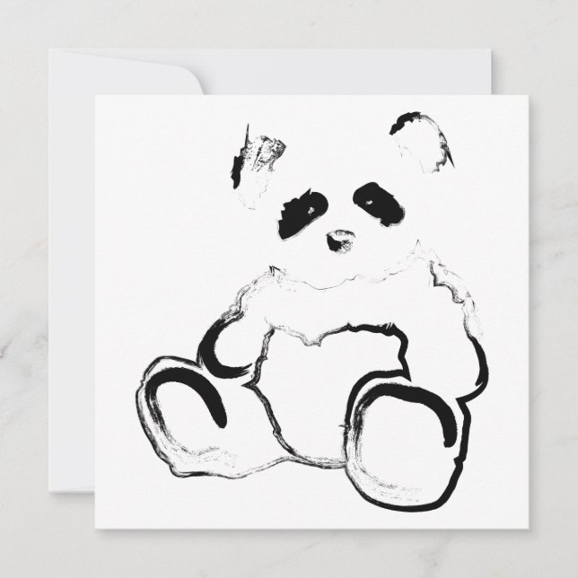 Convite tinta da panda (Frente)