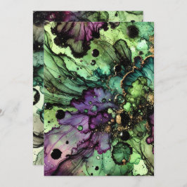 Convite Tinta de Álcool do Halloween de Bruxa Imprimível