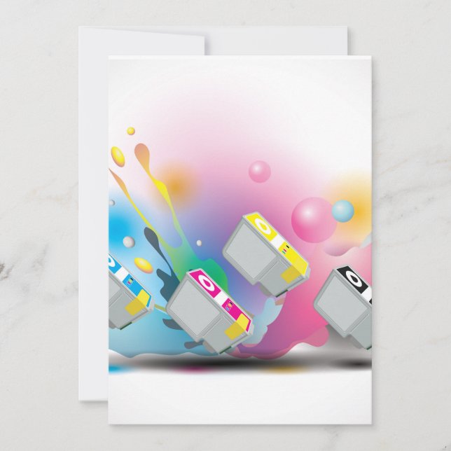 Convite Tinta do cartucho (Frente)