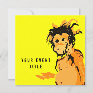 Convite tinta macaca