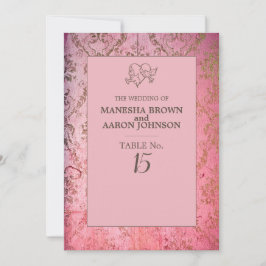 Convite TINTA RUSTICA - Placa de Mesa plana